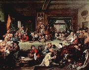 William Hogarth An Election Entertainment featuring china oil painting reproduction